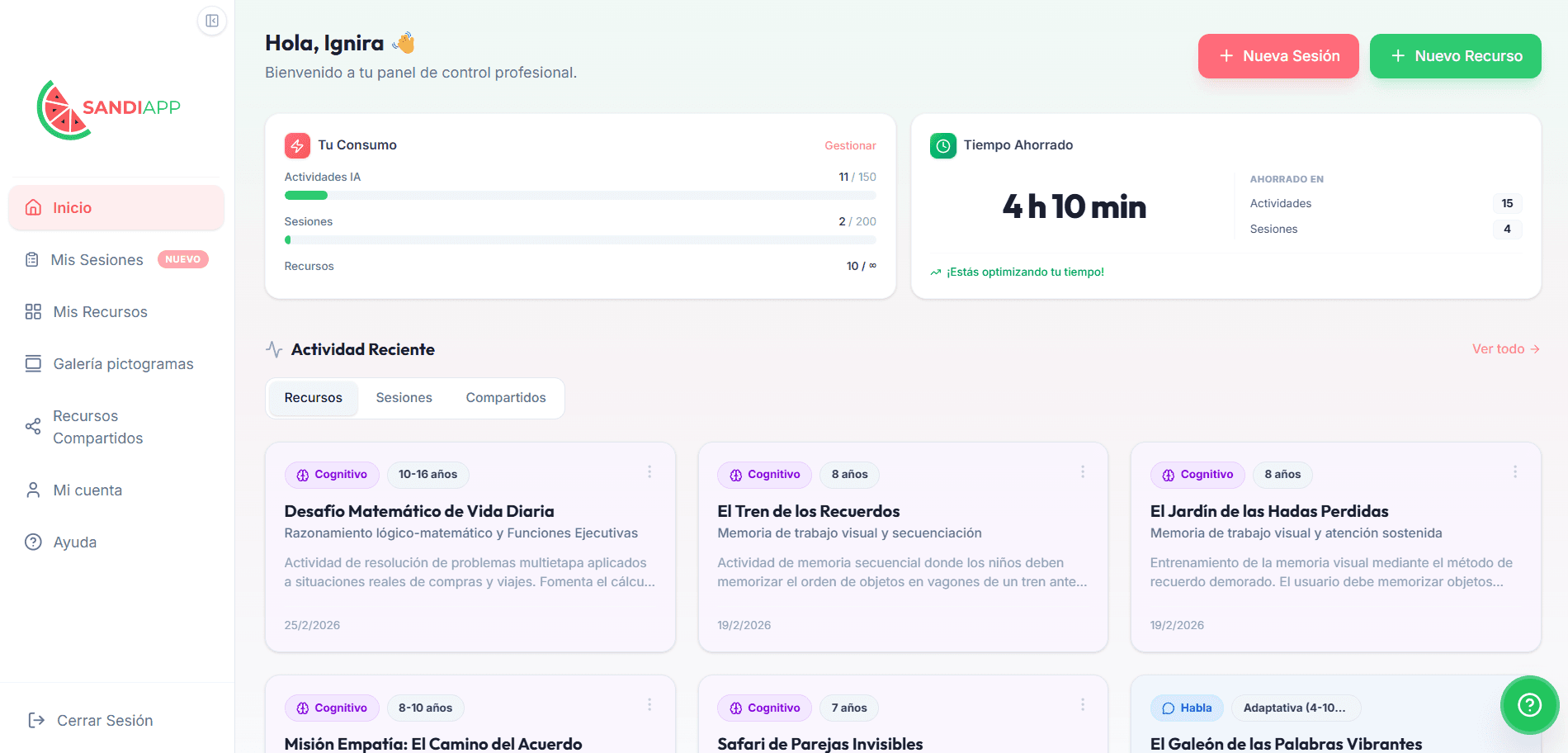 Interior de SandiApp